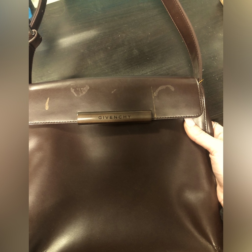 Preloved Vintage Givenchy Brown Shoulder Bag,was told it was authentic.